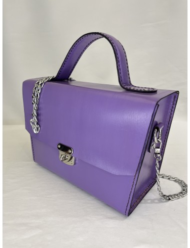 LYRN Saplı ve Nikel Zincirli Deri Flap Çanta